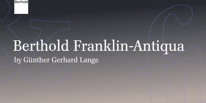 Franklin-Antiqua Fuente Póster 1